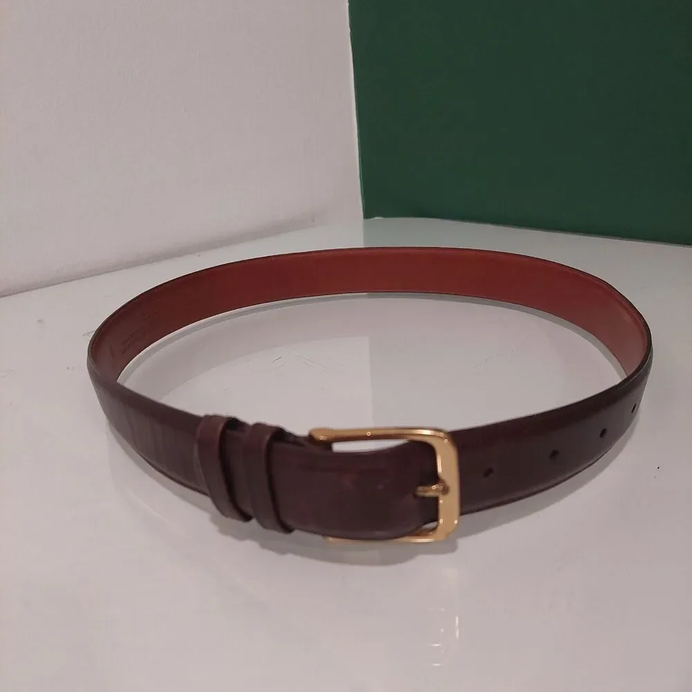 Coach Brown Leather Belt Size 30